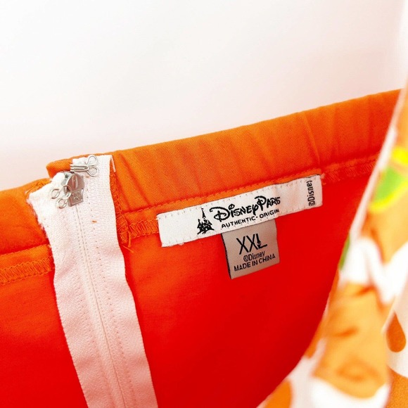 Disney Parks The Dress Shop The Bird Dress Orange Size XXL Sun Dress Midi Flare - Picture 5 of 6